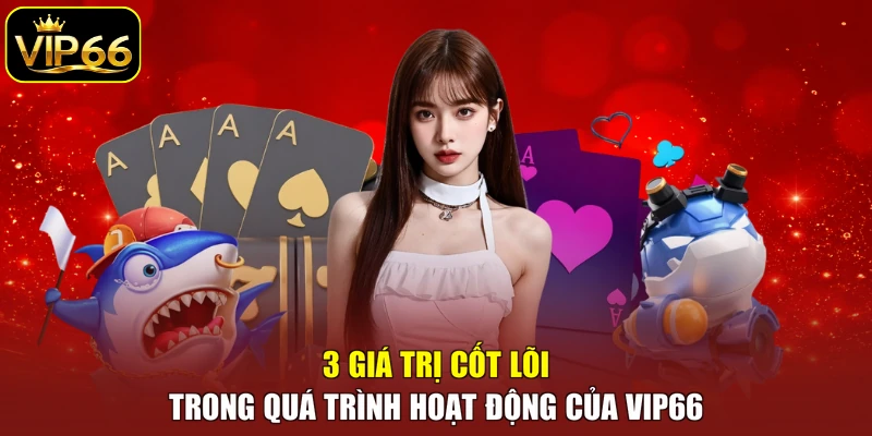 3 giá trị cốt lõi trong quá trình hoạt động của VIP66