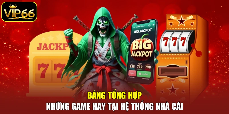 Bảng tổng hợp những game hay tại hệ thống nhà cái