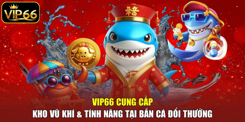 VIP66 cung cấp kho vũ khí & tính năng tại bắn cá đổi thưởng